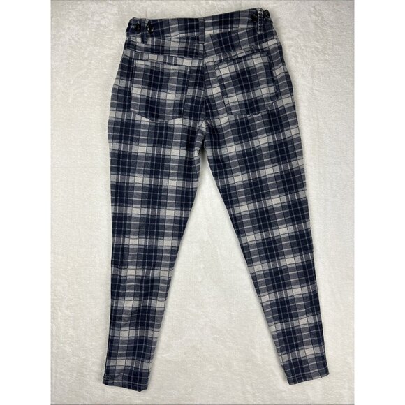 YOUNGLA Dress Pants Gray Navy Blue Plaid Size 30 x 30 Men's Pants Stretch NWT - Picture 7 of 9